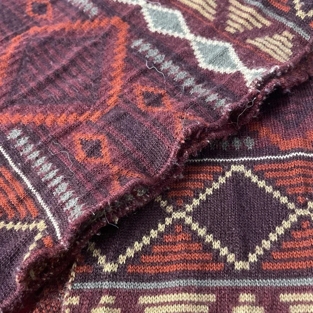 Pendleton Scarf Mens One Size Red Southwestern Knit Wool Neck Warmer Pattern